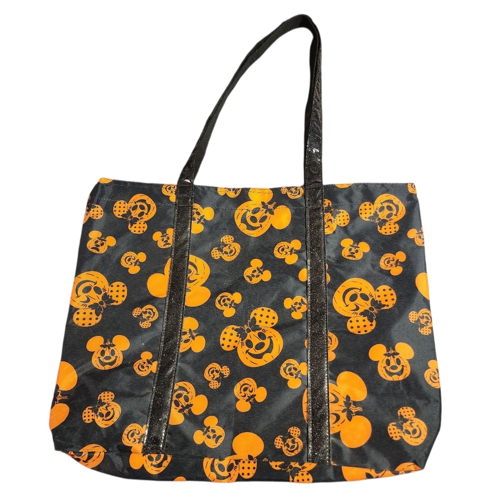 Disney Halloween Mickey Mouse Black and Orange Tote Bag